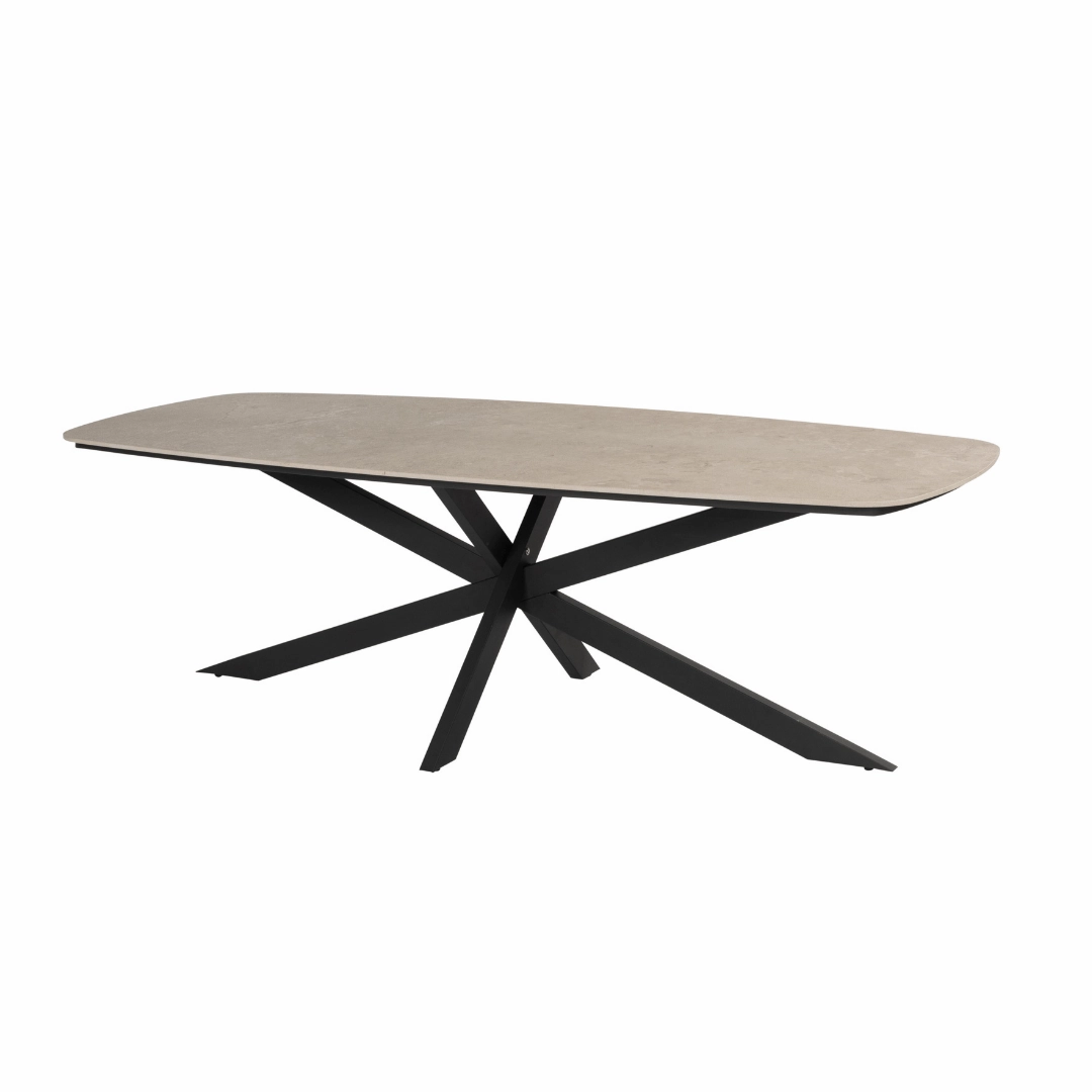 Fabrice 6 Seat Garden Dining Set - Ceramic Table top