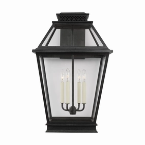 Falmouth Four Light Outdoor Wall Lantern Dark Weathered ZincOutdoor wall sconces with motion sensor