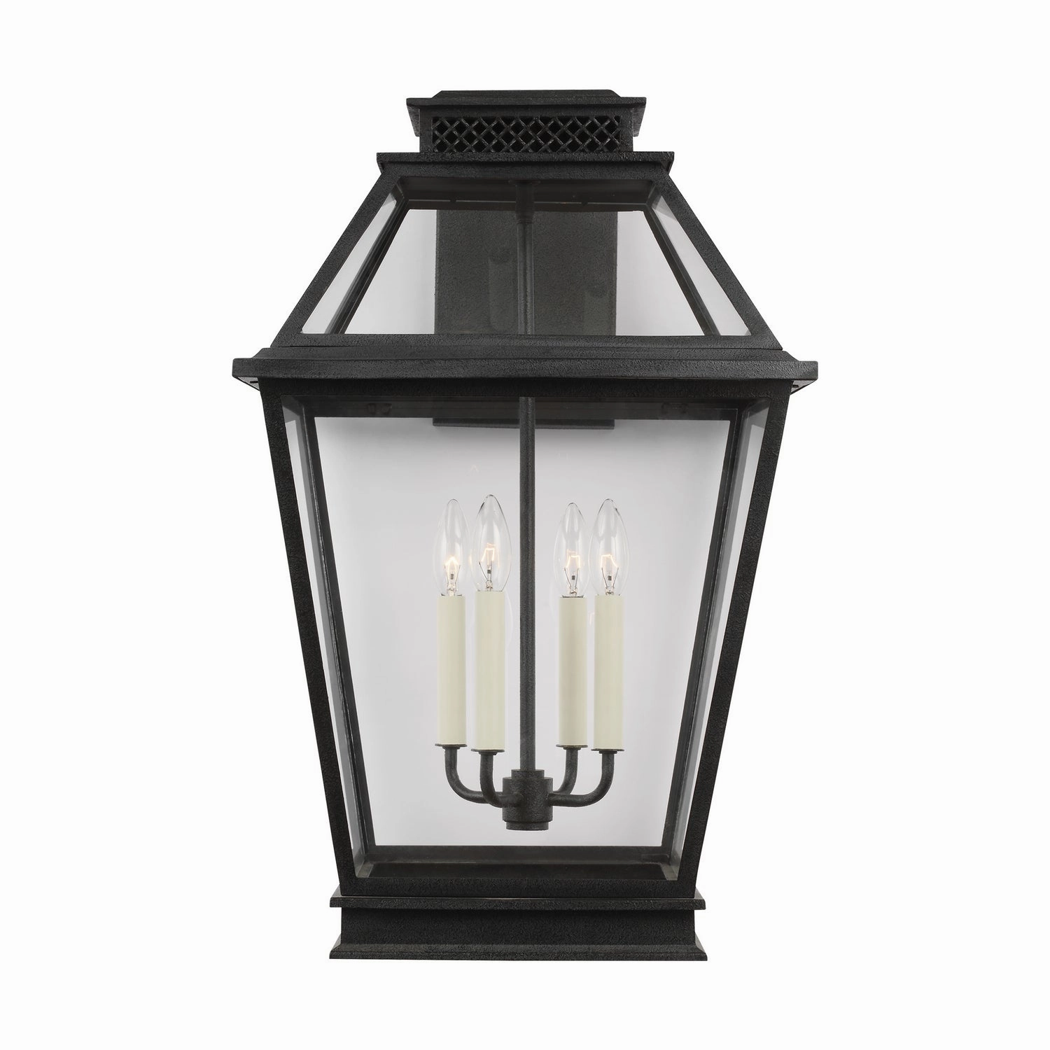 Falmouth Four Light Outdoor Wall Lantern Dark Weathered ZincOutdoor wall sconces with motion sensor