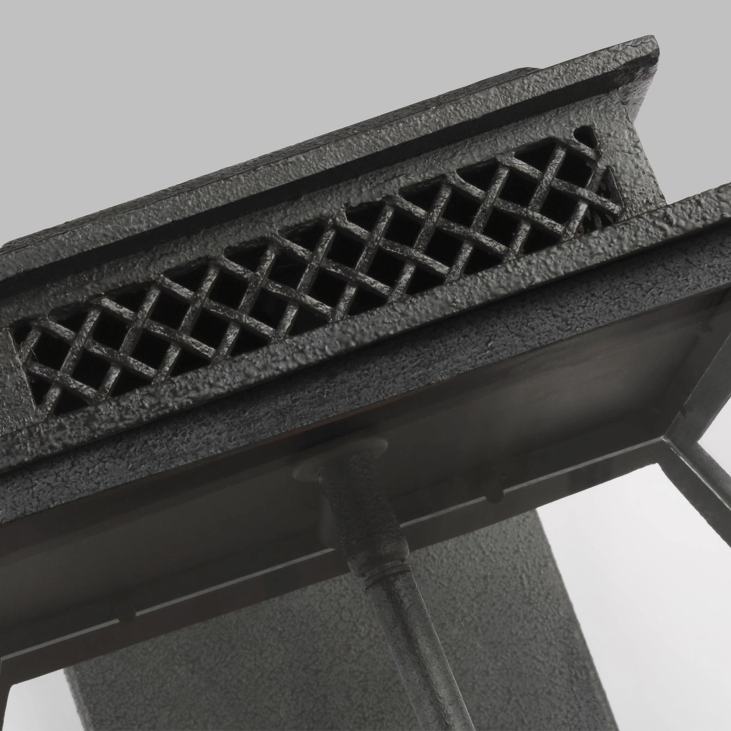 Falmouth Four Light Outdoor Wall Lantern Dark Weathered Zinc