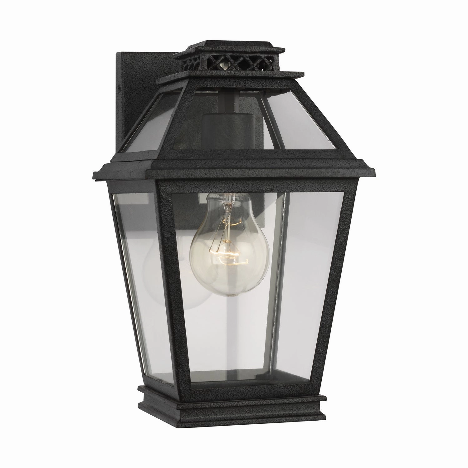 Falmouth One Light Outdoor Wall Lantern Dark Weathered Zinc