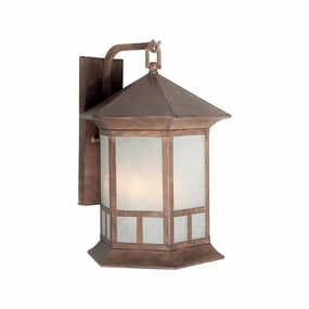 Family Number 13 Four Light Outdoor Lantern Rustic SiennaOutdoor wall sconces with motion sensor