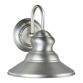 Family Number 393 One Light Outdoor Lantern Brushed NickelOutdoor wall sconces with motion sensor