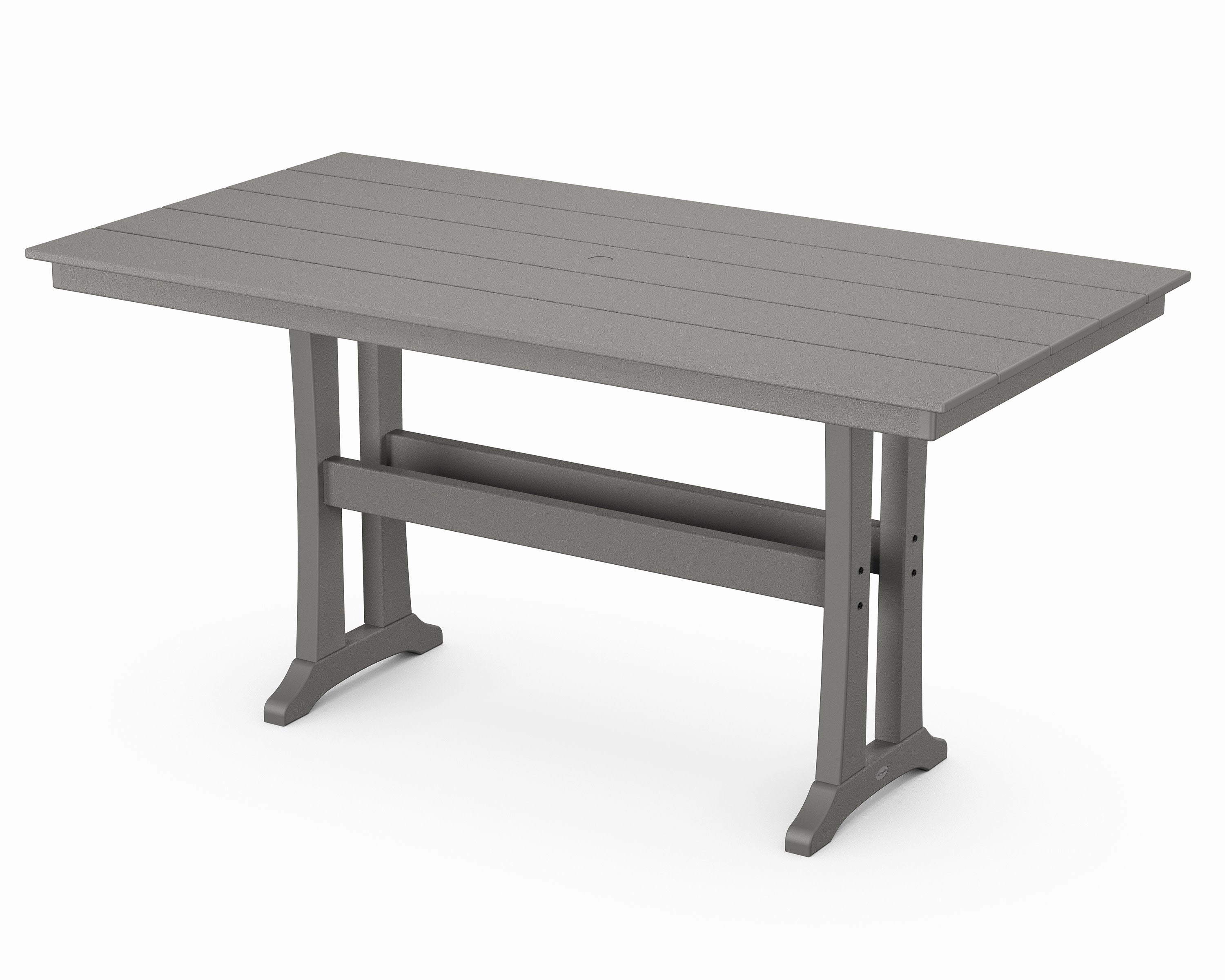 Farmhouse Trestle 37" x 72" Counter Tableoutdoor table for balcony or garden