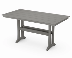 Farmhouse Trestle 37" x 72" Counter Tableoutdoor table for balcony or garden