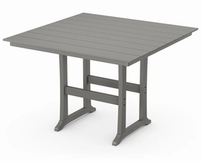 Farmhouse Trestle 59" Bar Tableoutdoor table for balcony or garden