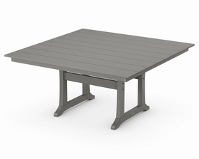 Farmhouse Trestle 59" Dining Tableoutdoor patio furniture set