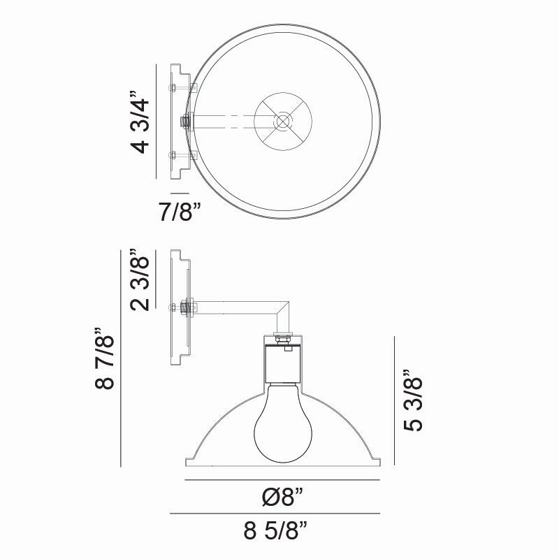 Farmley One Light Wall Sconce