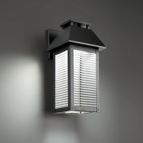 Faulkner LED Outdoor Wall Light BlackOutdoor wall sconces with motion sensor