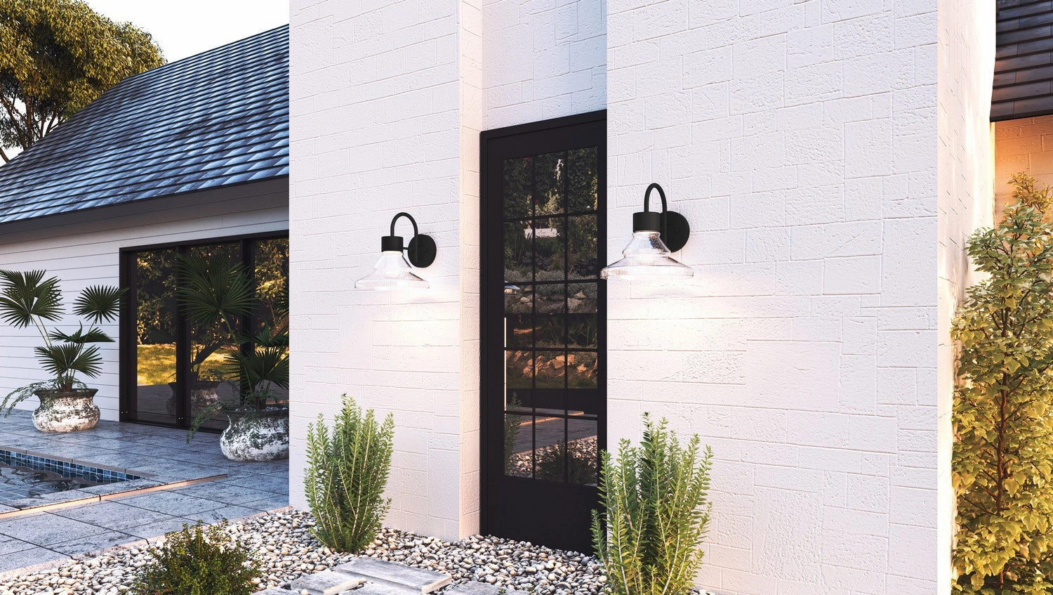 Felix LED Outdoor Lantern Matte Black