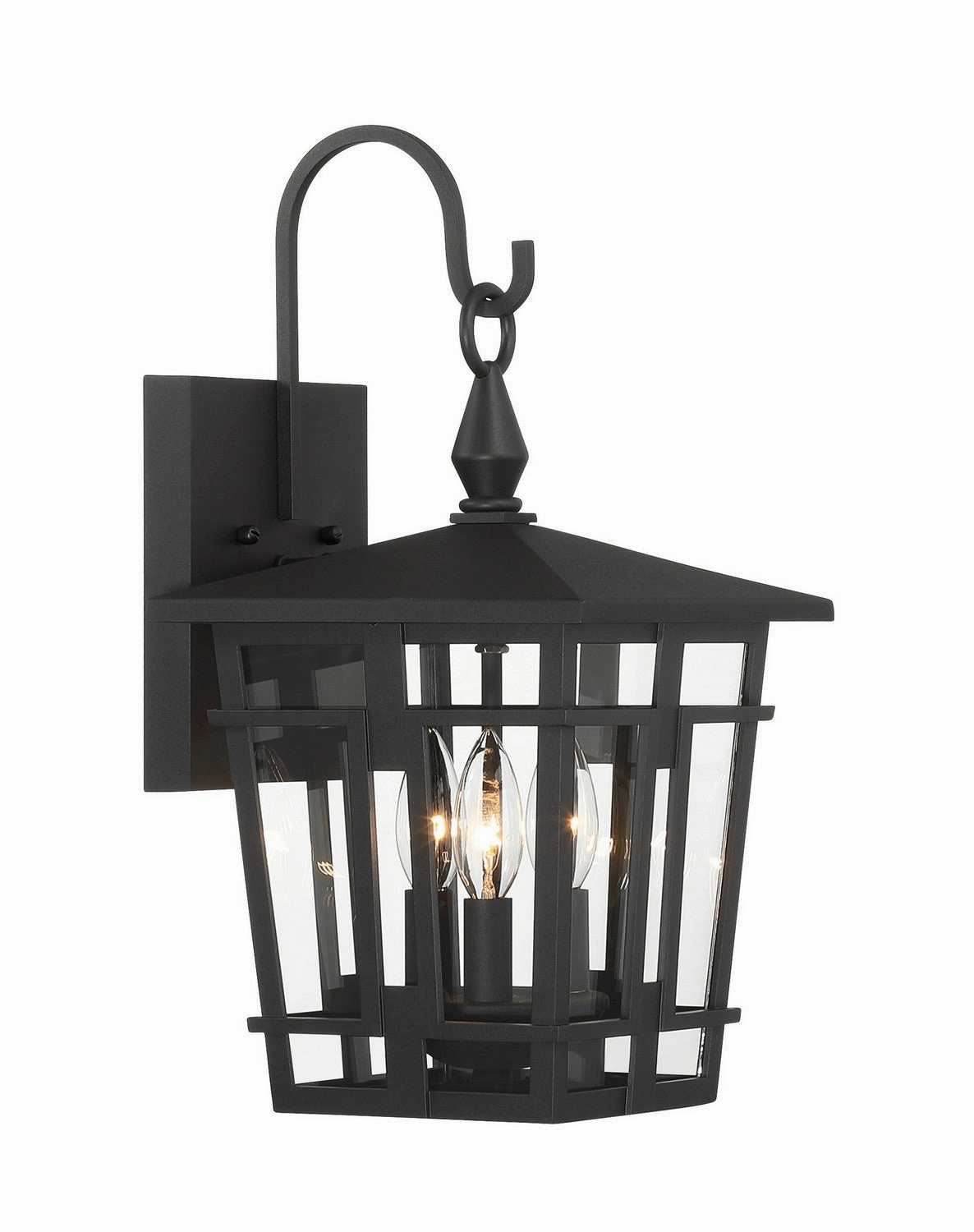 Fieldstone Three Light Outdoor Wall Sconce Sand Coal