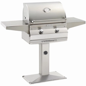 Fire Magic Choice 24" Post Mount Gas Grill with Analog Thermometer compact BBQ grill for small spaces