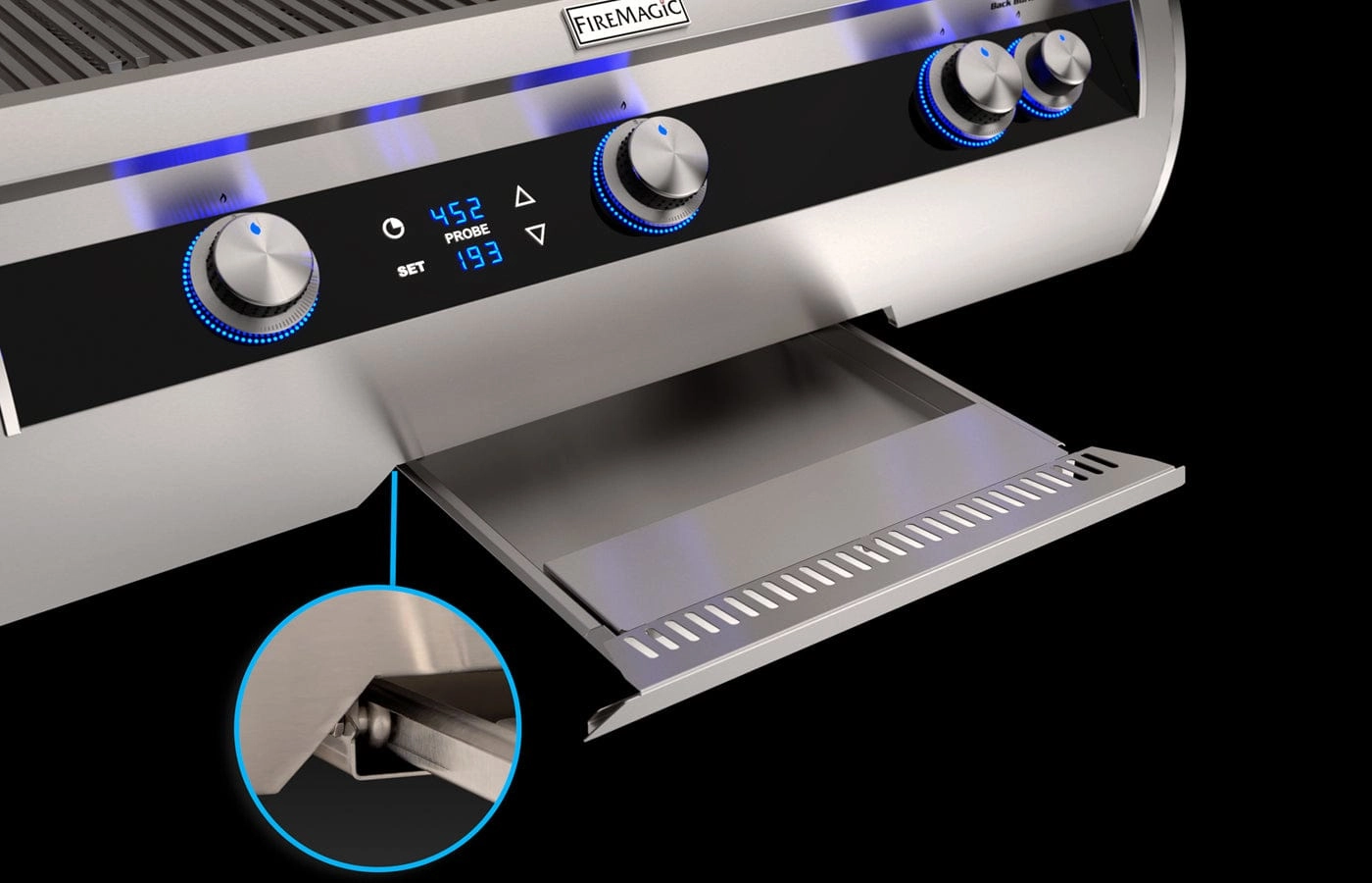 Fire Magic Echelon E1060s Portable Grill Digital Thermometer and Power Burner