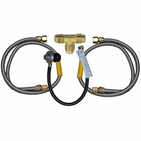 Fire Magic Grill & Side Burner Built-In Connector Package - Propane Gas 3023Stainless steel BBQ tool set