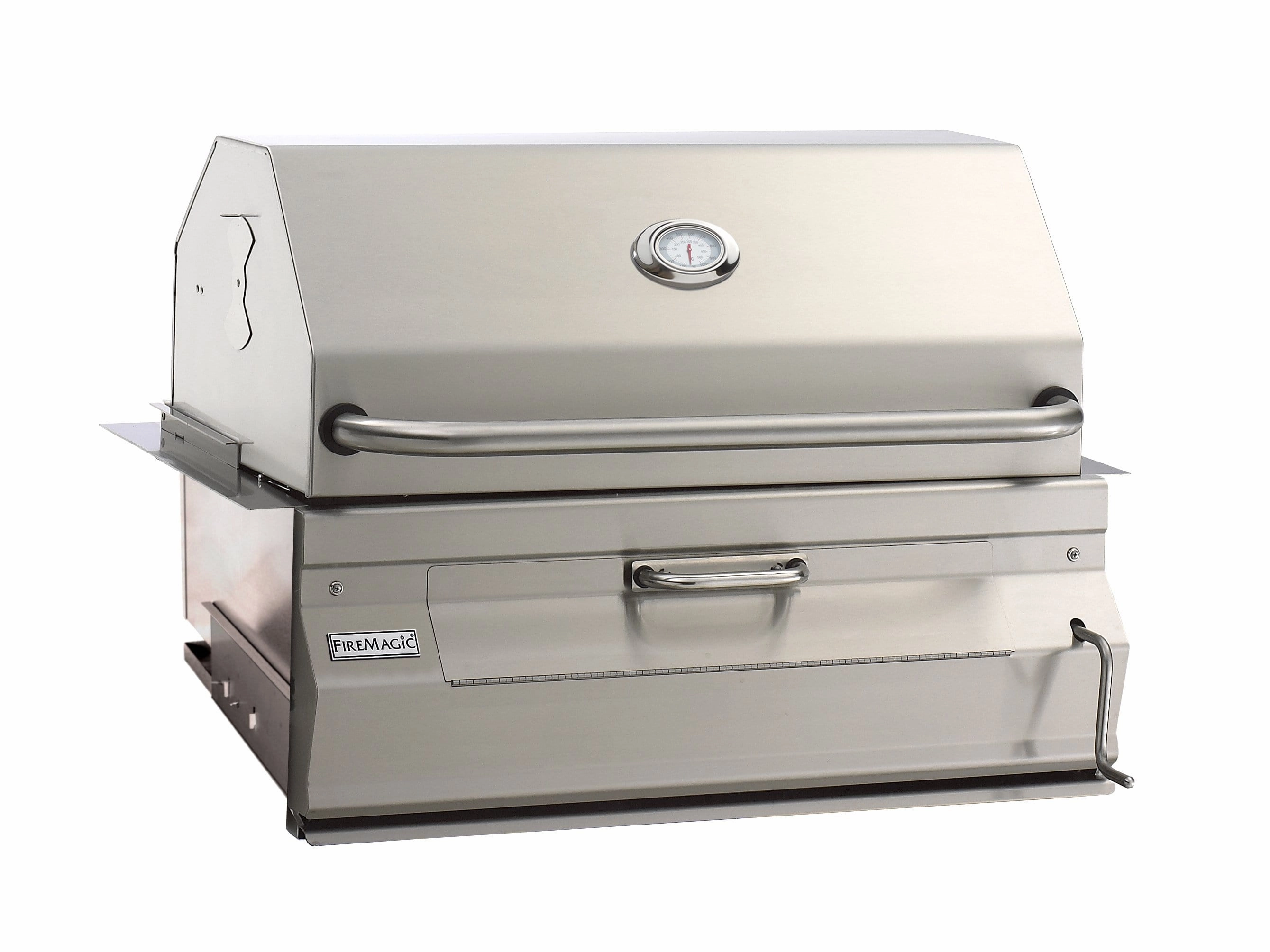 Fire Magic Stainless Steel 30" Built-In Charcoal Grill 14-SC01C-A professional outdoor BBQ grill set