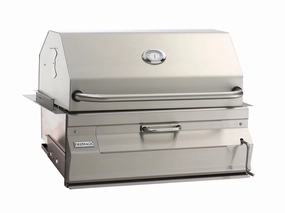 Fire Magic Stainless Steel 30" Built-In Charcoal Grill 14-SC01C-A professional outdoor BBQ grill set