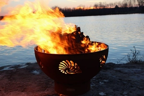 Fire Pit Art Beachcomber 36-inch Match Lit Fire Pit Beachcomber - PENTA24-200K BTUportable outdoor fire pit with lid