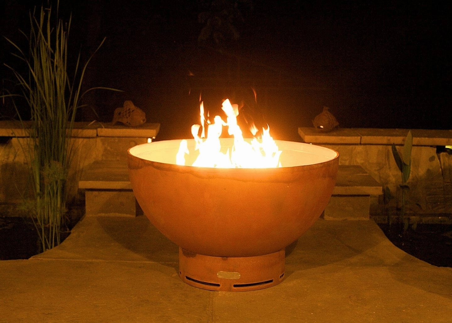 Fire Pit Art Crater 36-inch Electric AWEIS Fire Pit - Crater-PENTA24-200K BTU-AWEISportable outdoor fire pit with lid