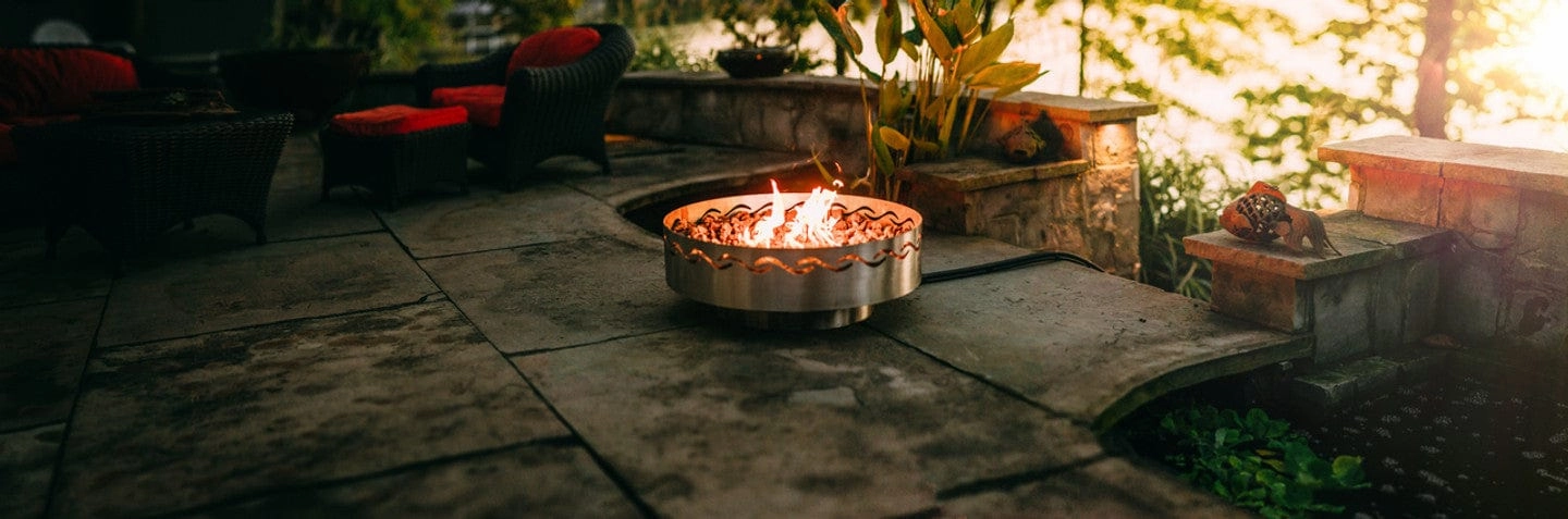 Fire Pit Art Fire Surfer 30-inch Match Lit Fire Pit - FireSurfer30"-PENTA24-200K BTU