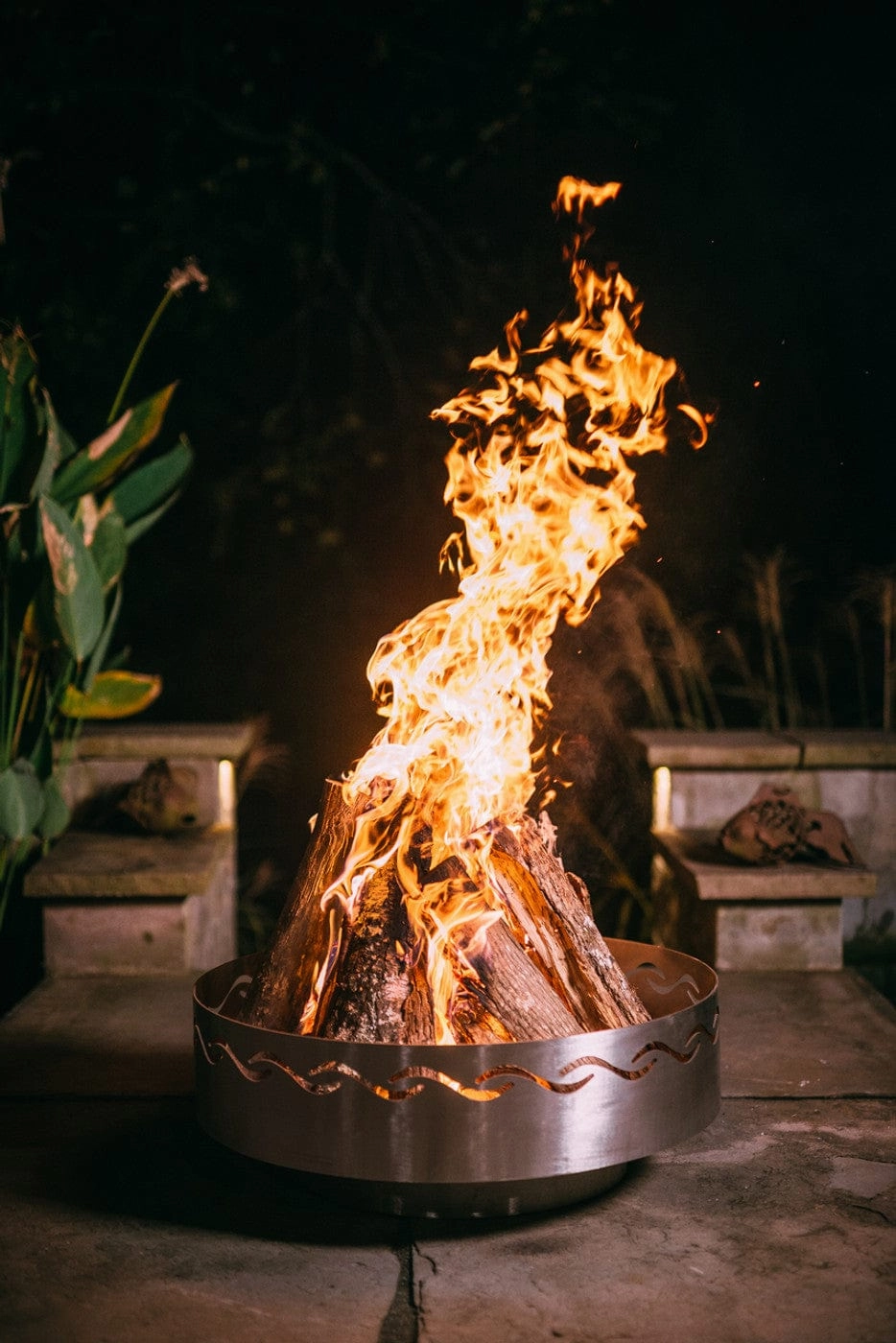 Fire Pit Art Fire Surfer 30-inch Match Lit Fire Pit - FireSurfer30"-PENTA24-200K BTU