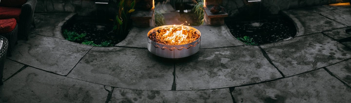 Fire Pit Art Fire Surfer 30-inch Wood Burning Fire Pit - Fire Surfer