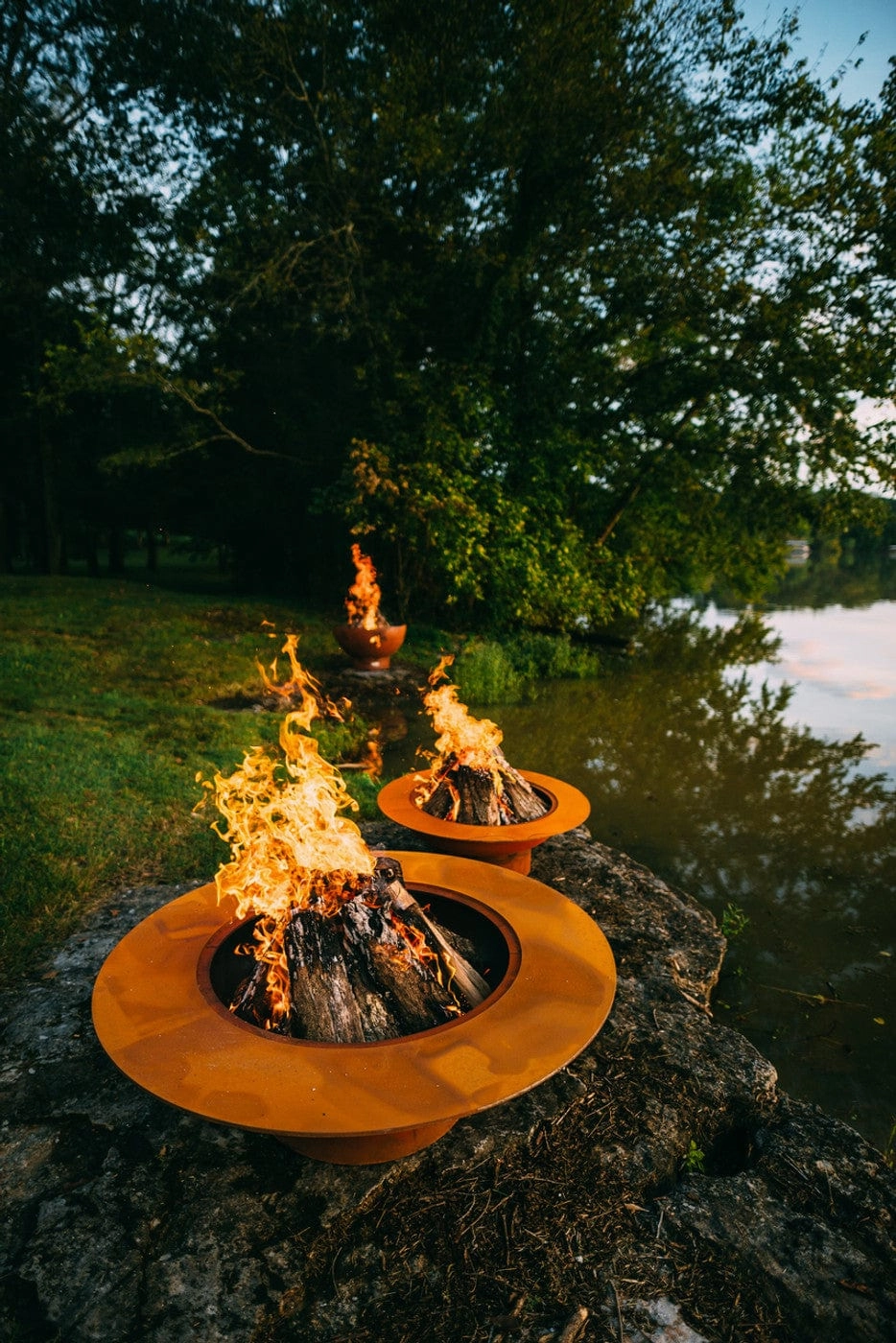 Fire Pit Art Magnum 54-inch Gas Fire Pit - MAG