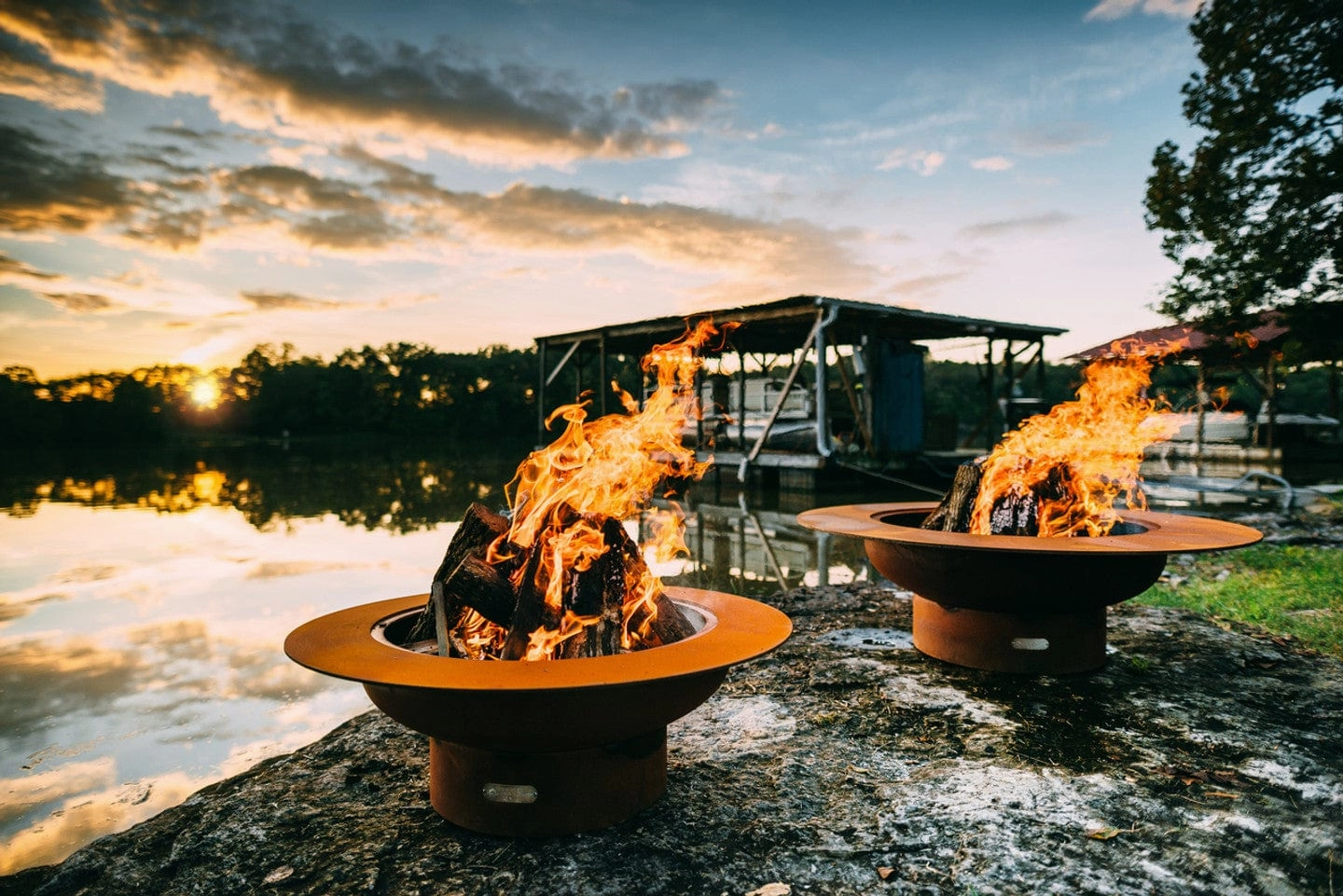 Fire Pit Art Magnum 54-inch Gas Fire Pit - MAG
