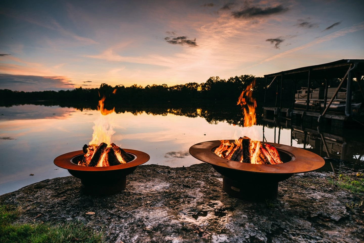 Fire Pit Art Magnum 54-inch Gas Fire Pit - MAG