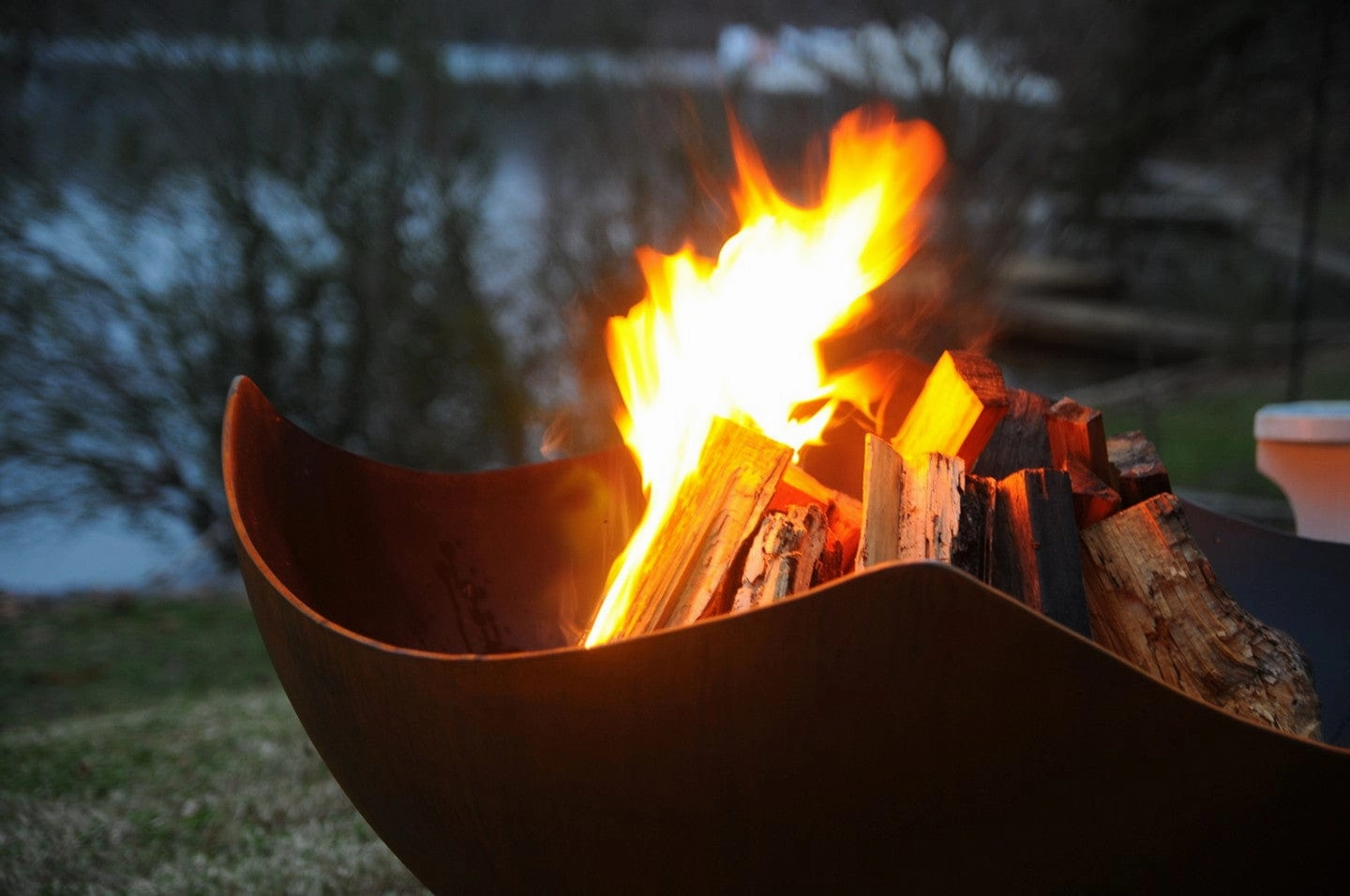 Fire Pit Art Manta Ray 36-inch Wood Burning Fire Pit - MR