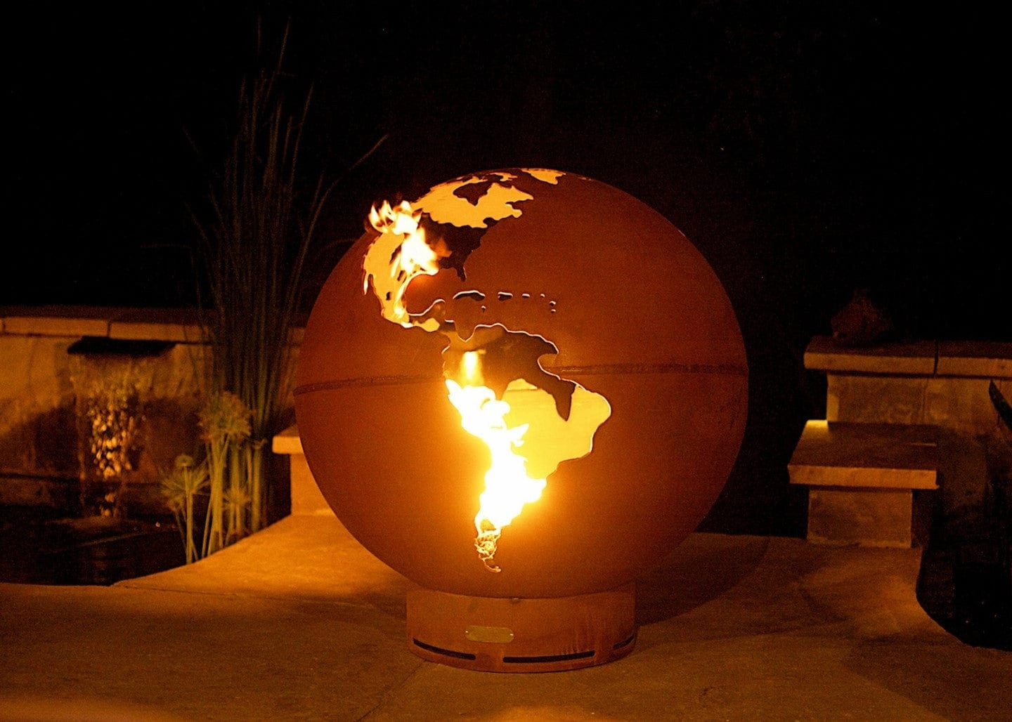 Fire Pit Art Third Rock 36-inch Wood Burning Fire Pit - TR