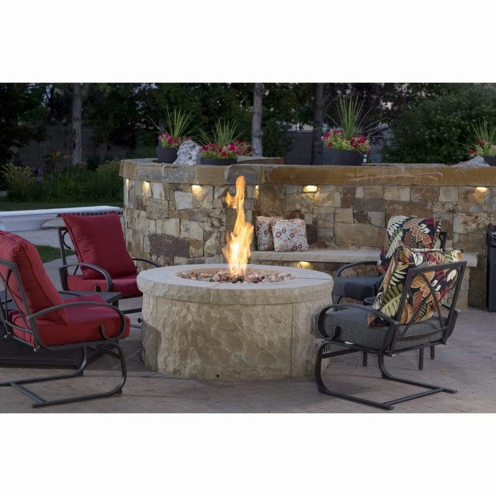 Firegear 19" Round Drop-In Pan Brass Burning Spur FPB-19RPSBR14AWS