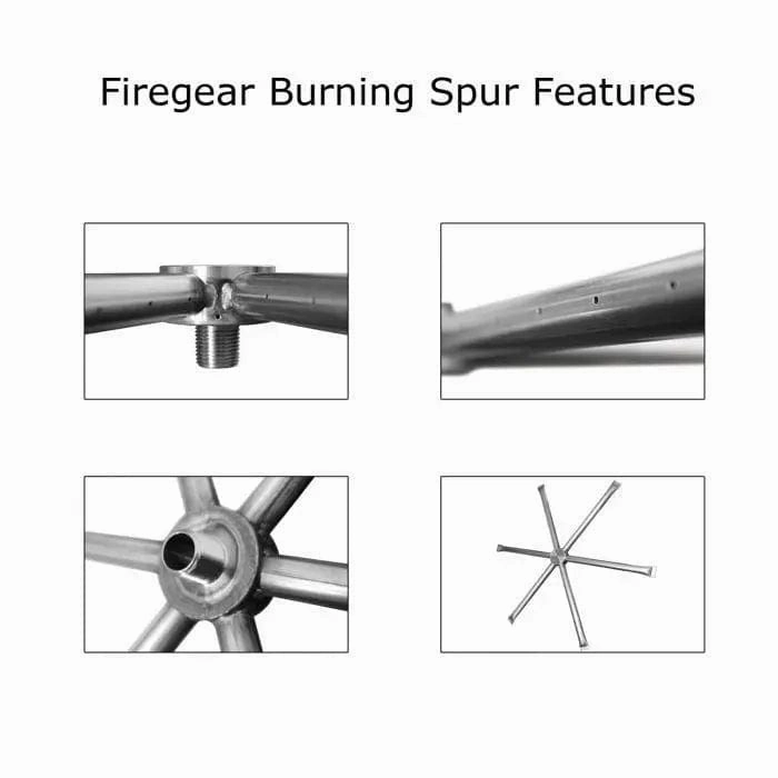 Firegear 30" SS Square Flat Pan Paver Rdy Gas Fire Pit Kit FPB-30SFTFSN-PK