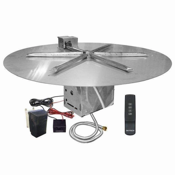 Firegear 34" Round Disk Gas Fire Pit Insert FPB-34DBSTMSI-Nportable outdoor fire pit with lid