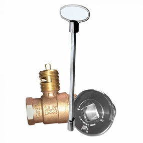 Firegear High Capacity Straight Key Valve KV-PC-12Fireproof mat for under fire pit