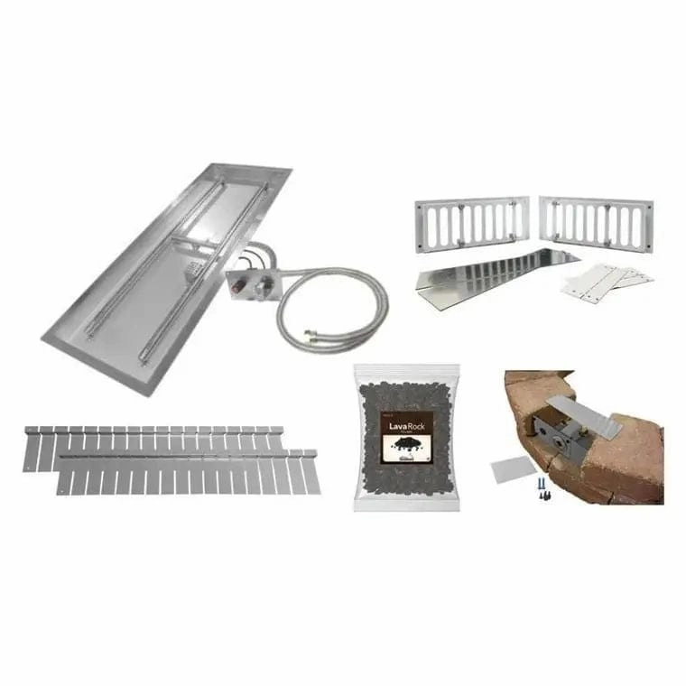 Firegear Line Of Fire 30" H Burner Patio Ready Fire Pit Kit LOF-30LHTMSIN-PKportable outdoor fire pit with lid