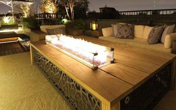 Firegear Line Of Fire 48" H Burner Fire Pit Insert LOF-48LHTMSI-N