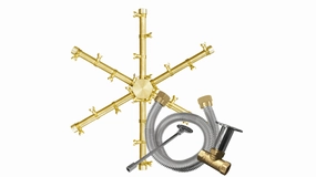 Firegear Pro Burning Spur 14-inch Burner Kit FG-PSBR-BS14-KFireproof mat for under fire pit