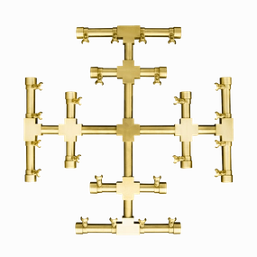 Firegear Pro Snowflake 11-inch Burner FG-PSBR-SF11Fireproof mat for under fire pit