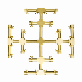 Firegear Pro Snowflake 32-inch Burner FG-PSBR-SF32Fireproof mat for under fire pit