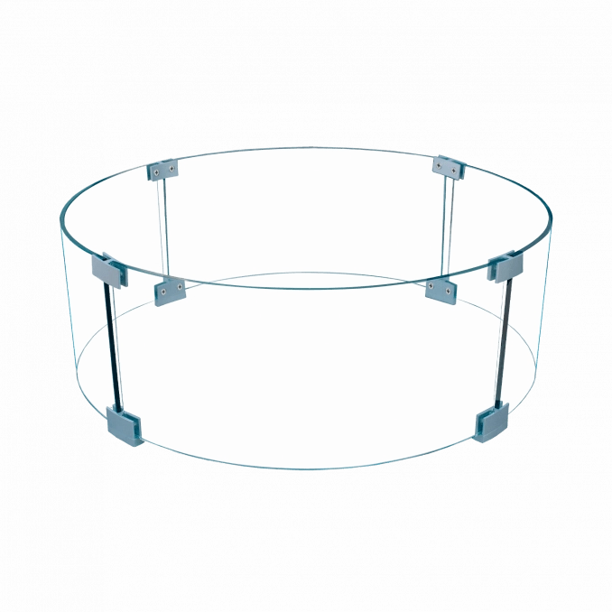 Firegear Round Windshields for Fire Pit Burner System GWS-RFireproof mat for under fire pit