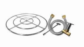 Firegear Stainless Steel 18-inch Fire Ring Burner Kit FG-FR-18SSKFireproof mat for under fire pit