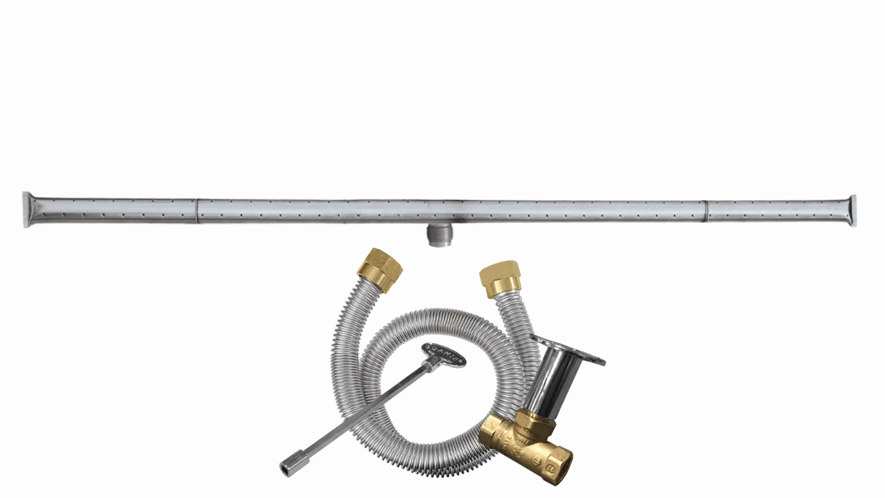 Firegear Stainless Steel 81-inch T Burner Kit FG-T-81SSKFireproof mat for under fire pit