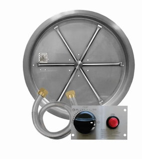 Firegear TPSI Round Drop-In Liquid Propane Fire Pit Burner FPB-33RBS31TPSI-Pportable outdoor fire pit with lid