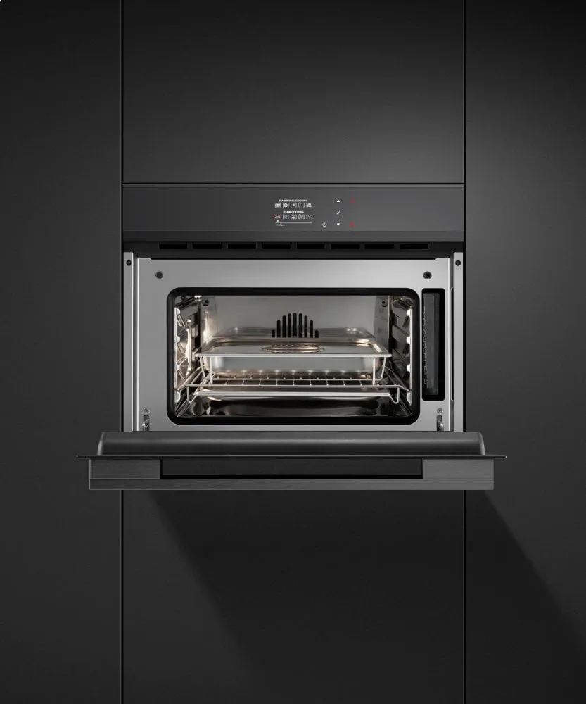 Fisher & Paykel OS24NDBB1 Combination Steam Oven, 24", 9 Function
