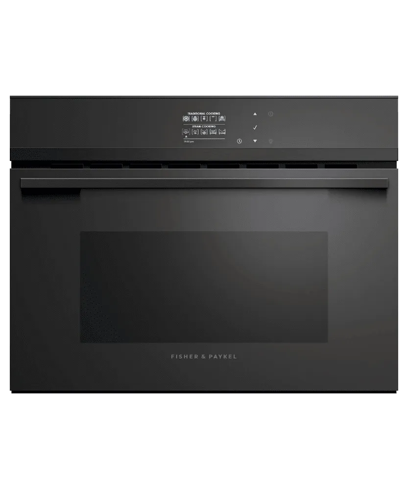 Fisher & Paykel OS24NDBB1 Combination Steam Oven, 24", 9 Function