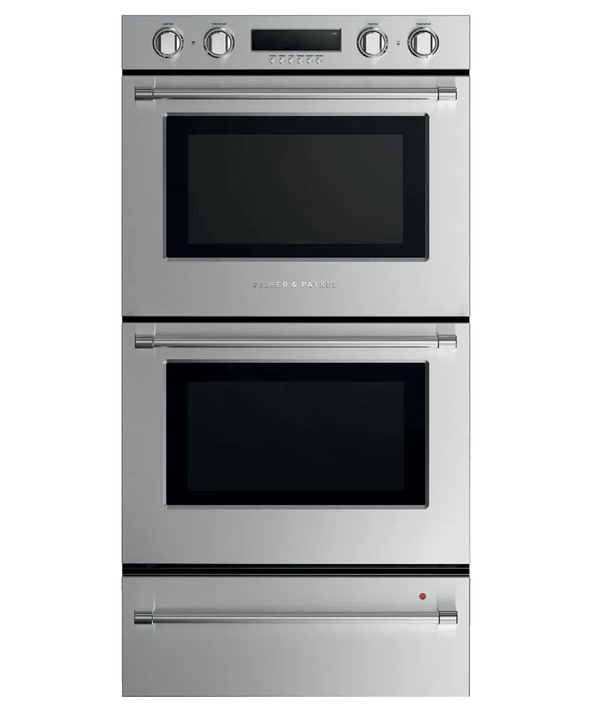 Fisher & Paykel WODV230N Double Oven, 30", 10 Function, Self-Cleaning