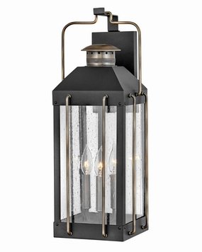 Fitzgerald LED Outdoor Lantern Textured BlackOutdoor wall sconces with motion sensor