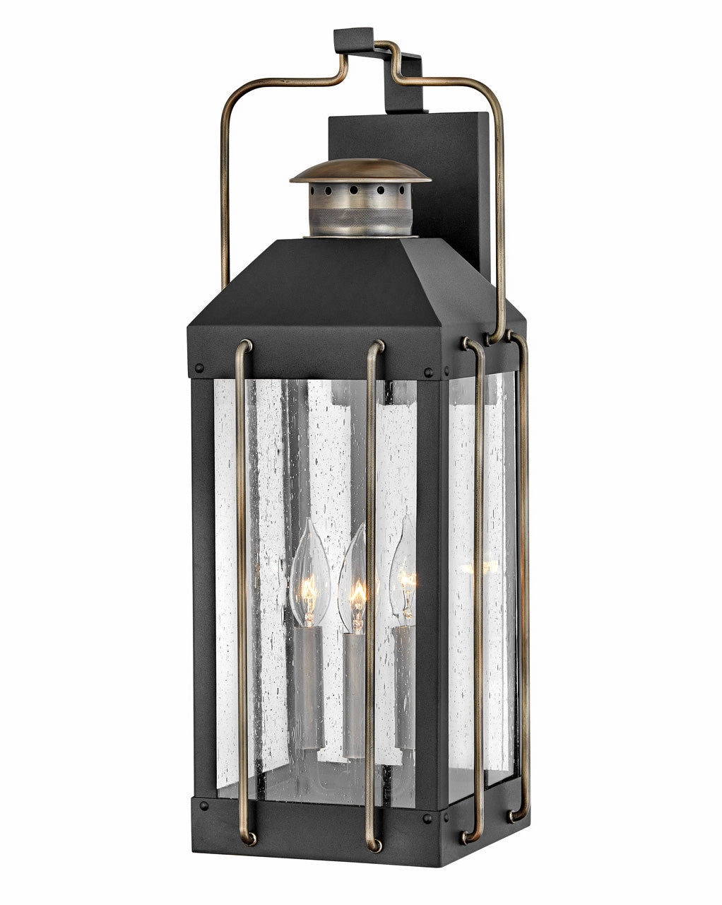 Fitzgerald LED Outdoor Lantern Textured BlackOutdoor wall sconces with motion sensor
