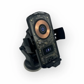 Fj26 Auto Open Wireless Car Mount Charger (Black) 15W Hot Offer Inside