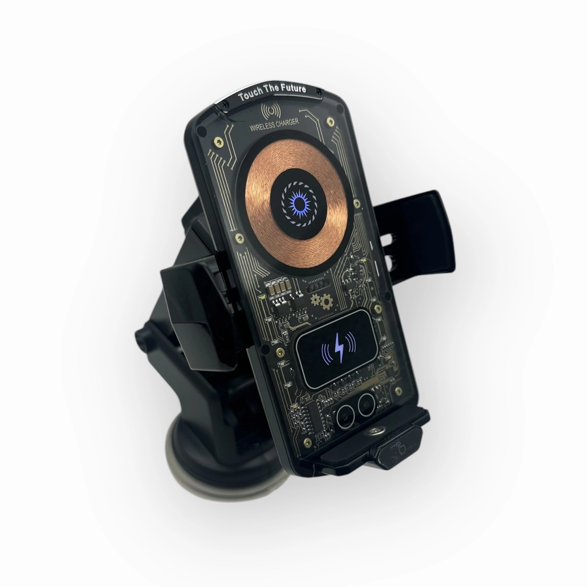 Fj26 Auto Open Wireless Car Mount Charger (Black) 15W Hot Offer Inside